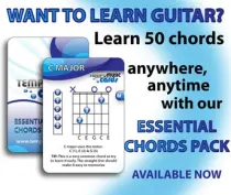 Learn 50 essential guitar chords